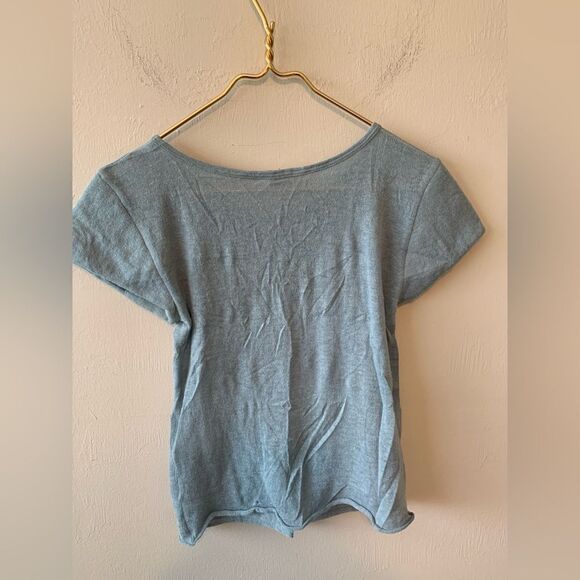 Hache blue alpaca wool blend top size 38 - Picture 2 of 8